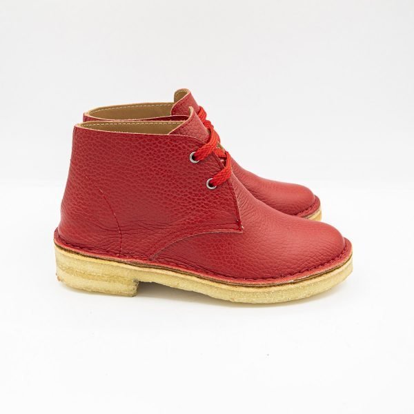 Polacchino leather natural laccio