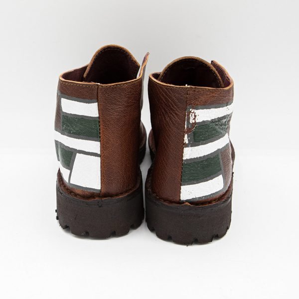 Polacchino senza lacci marrone Mondrian