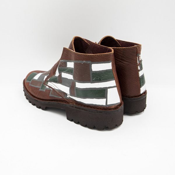 Polacchino senza lacci marrone Mondrian