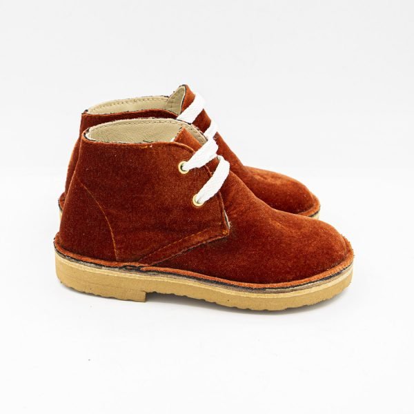 Polacchino velluto ruggine