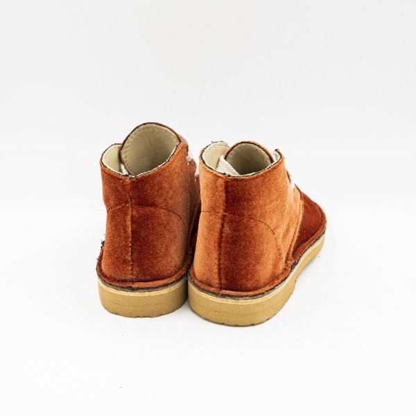 Polacchino velluto ruggine