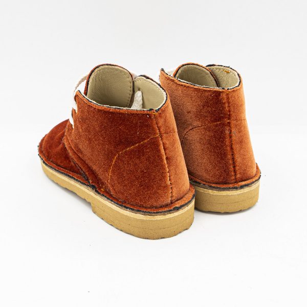 Polacchino velluto ruggine