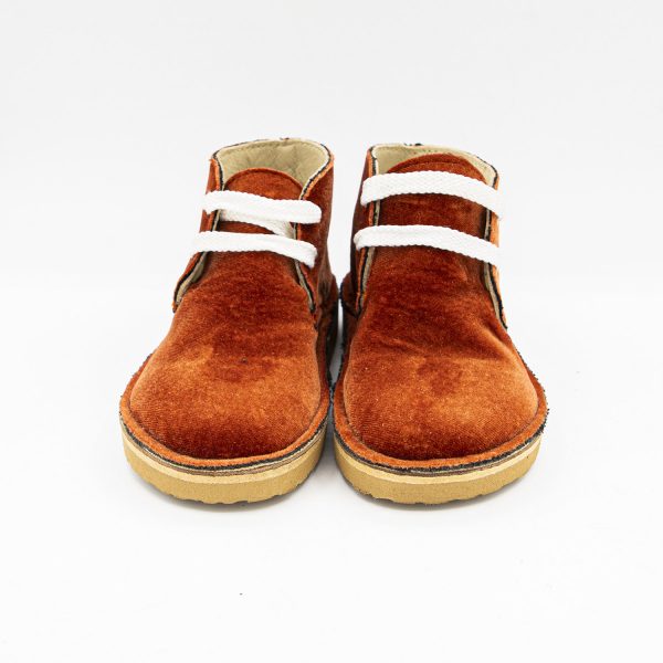 Polacchino velluto ruggine