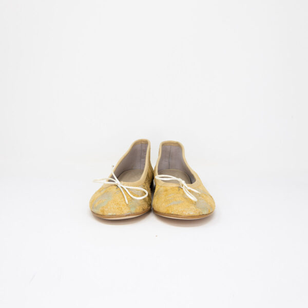 Ballerine effetto platinato