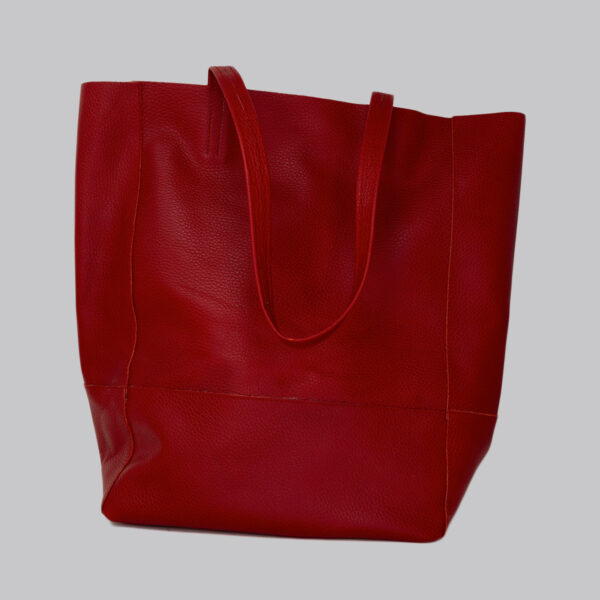 Borsa in pelle lavata