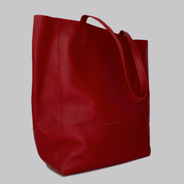 Borsa in pelle lavata