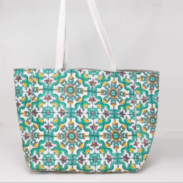 Borsa in pelle maiolica