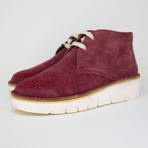 Polacchine fondo eva in camoscio