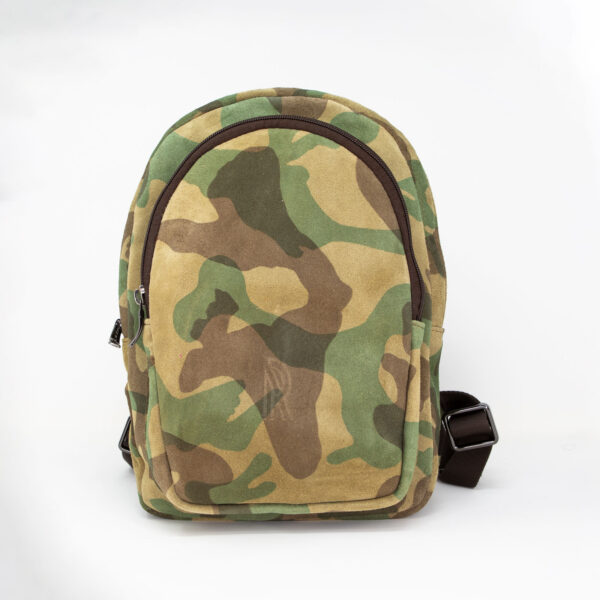 Zaino in camoscio camouflage