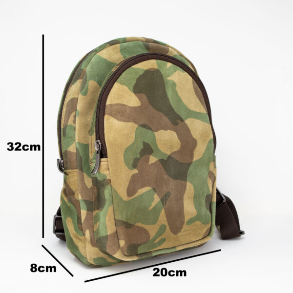 Zaino in camoscio camouflage