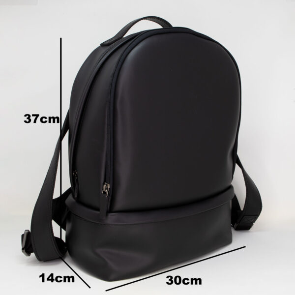 Zaino in vera pelle con doppia cerniera